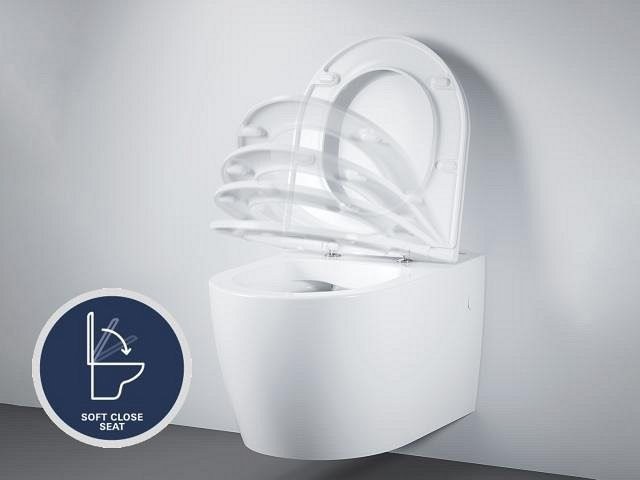 אסלה תלויה גרואה עם מושב טריקה שקטה