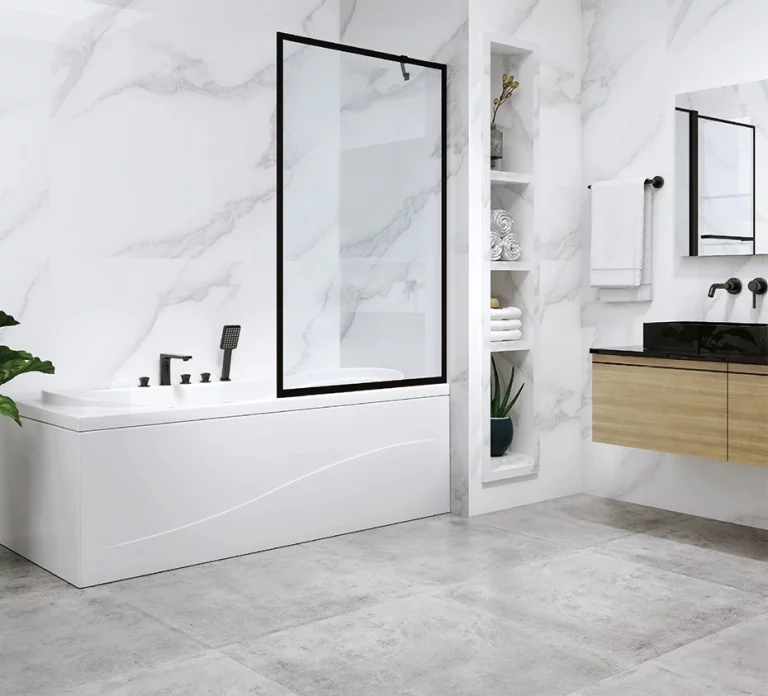 אמבטיון קיר קבוע גימור שחור