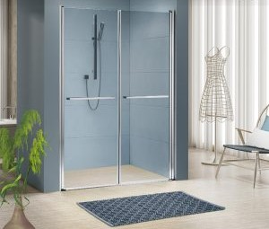 מקלחון חזית 2 דלתות כנף עם תוספת NANO