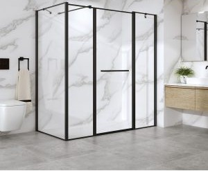 מקלחון פינתי מפואר גדול במיוחד